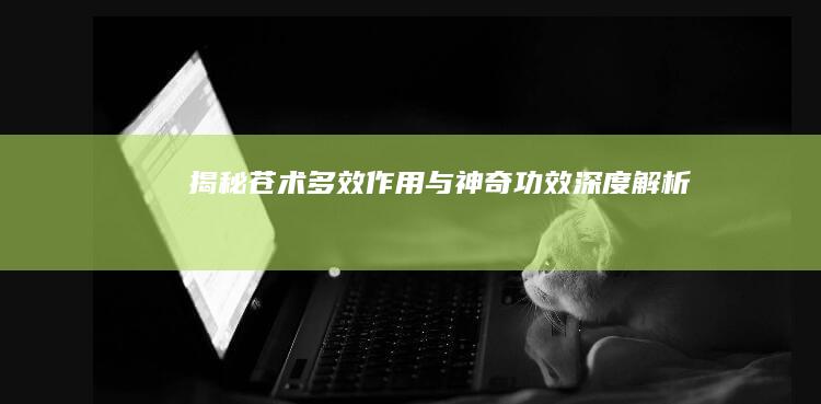 揭秘苍术：多效作用与神奇功效深度解析